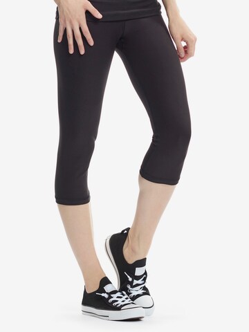 Skinny Pantalon de sport 'HWL217C' Winshape en noir : devant