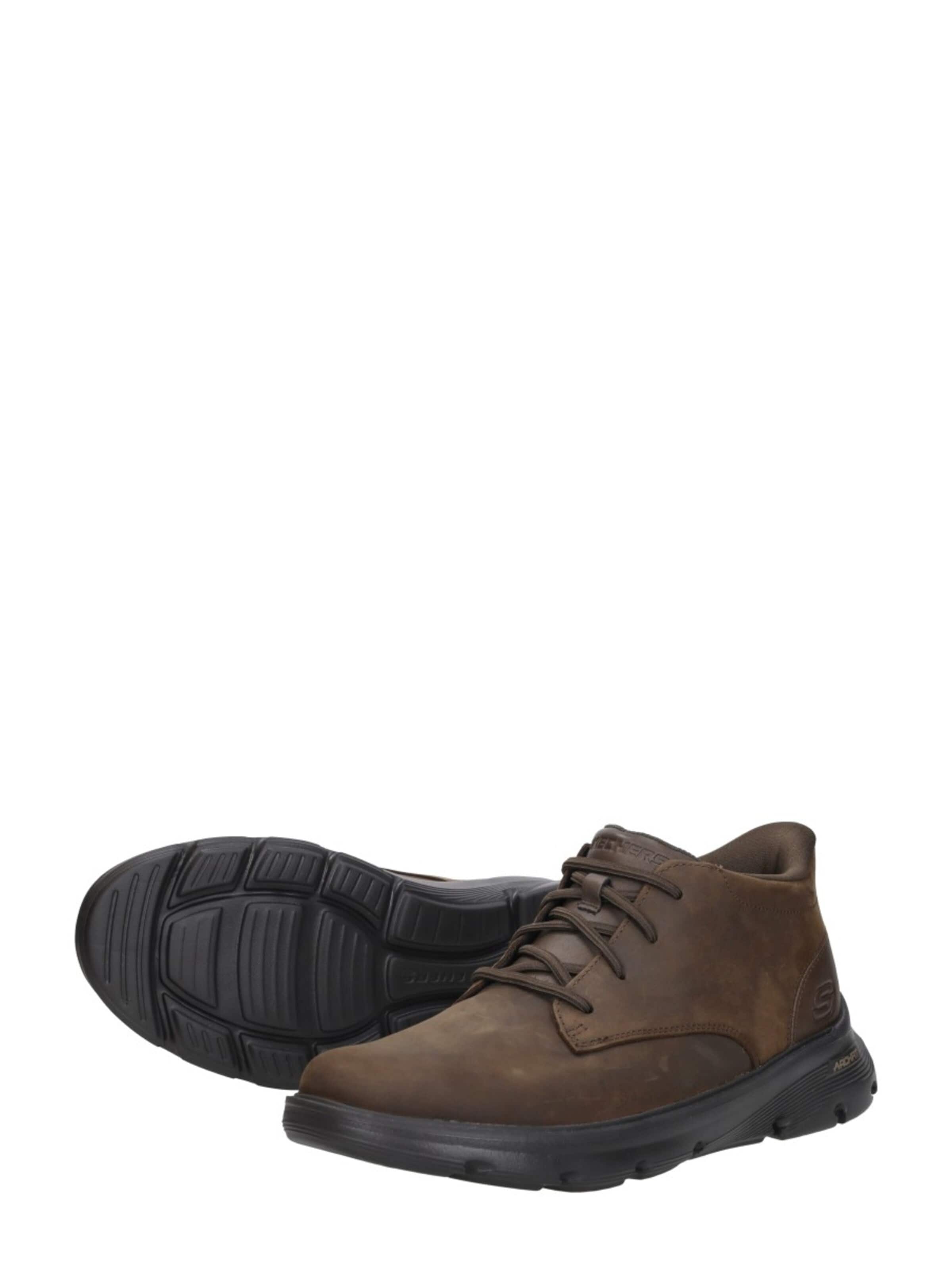 Bottes à lacets 'Arch Fit Garza' SKECHERS en marron