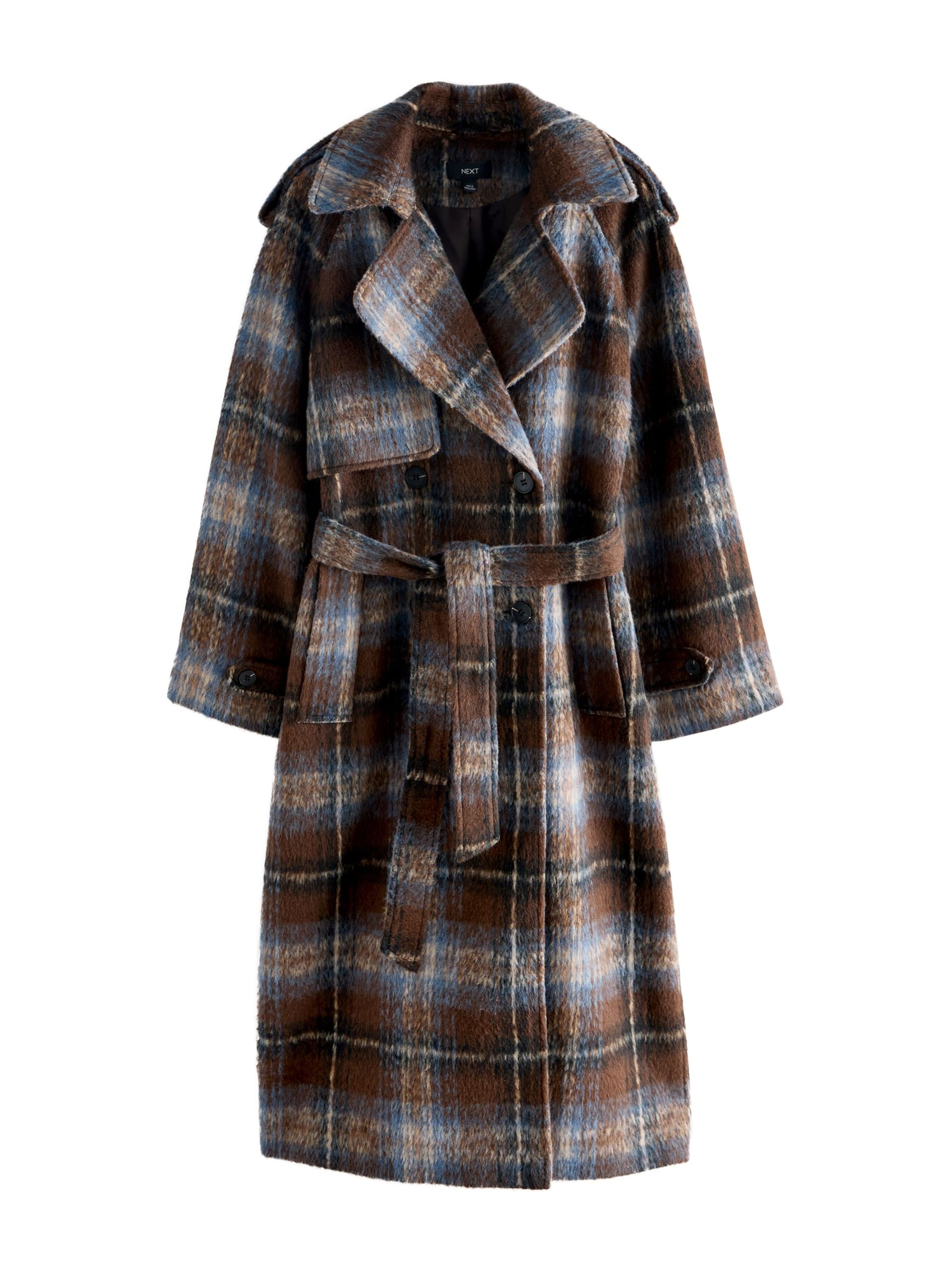Next Övergångskappa i ecru / ljusblå / brun / mocka, Produktvy
