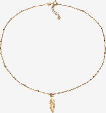 ELLI Necklace 'Feder' in Gold
