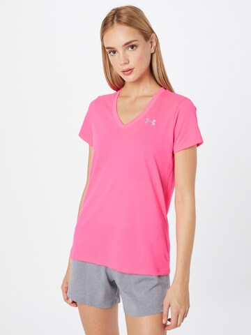 UNDER ARMOUR Funkční tričko – pink: přední strana