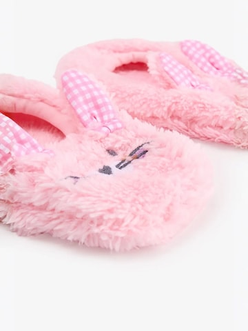 Penti Nogavice 'PENTI Mädchen Hausschuhsocken mit Karos und Häschen' | roza barva