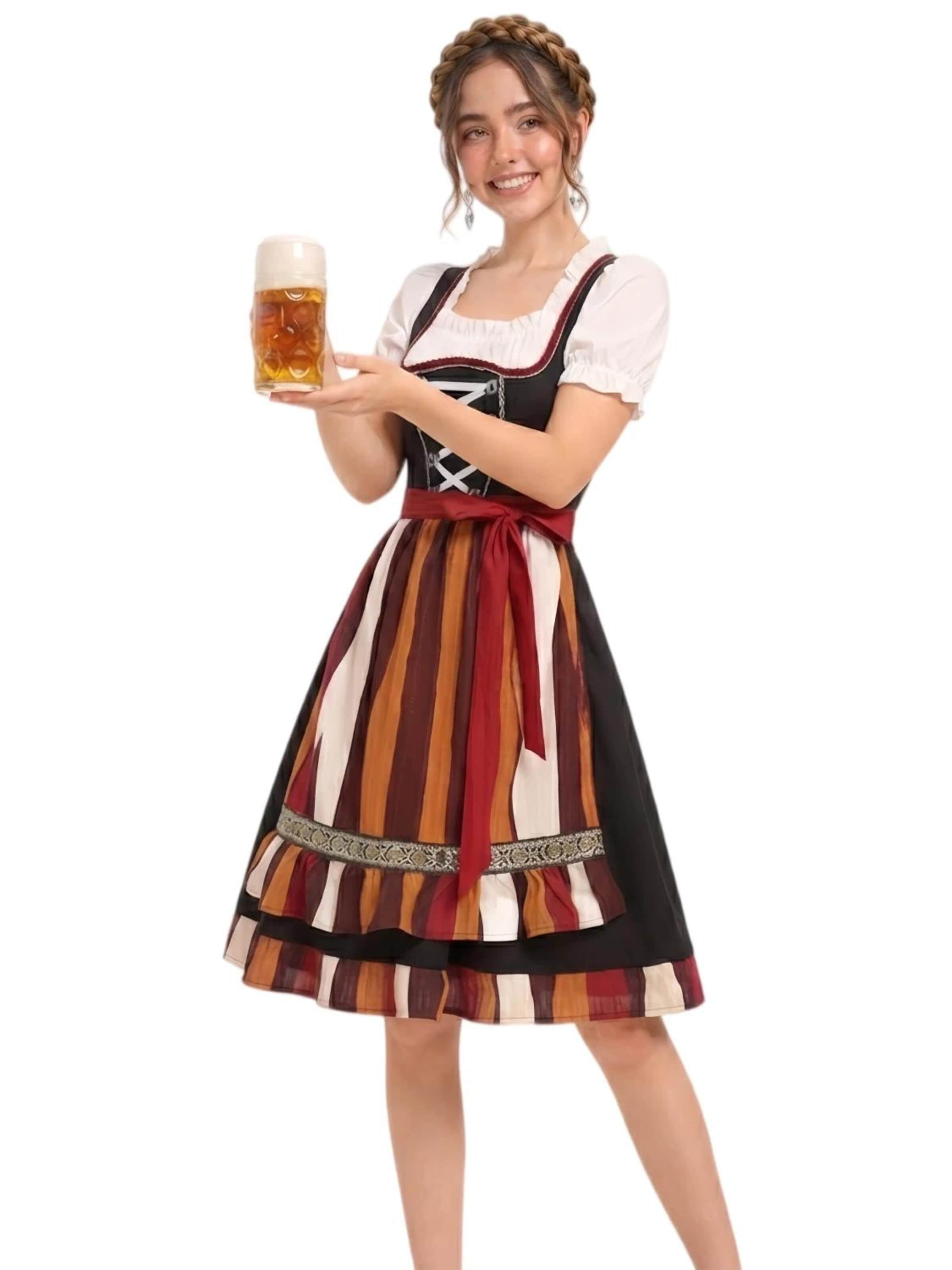 Yesfashion Dirndl w kolorze czerwony