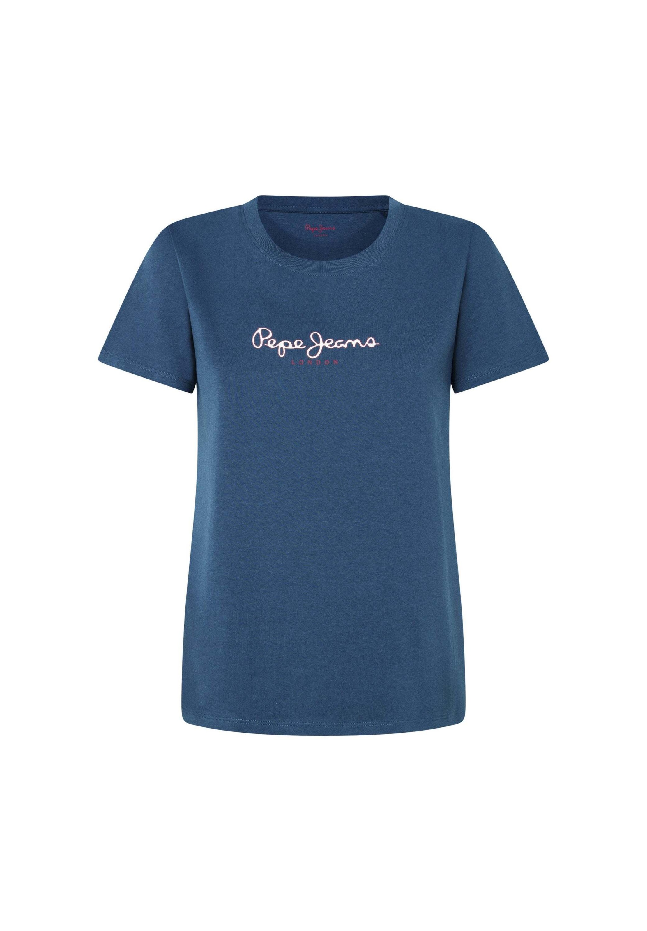 T-shirt ' FIORE ' Pepe Jeans en bleu : devant
