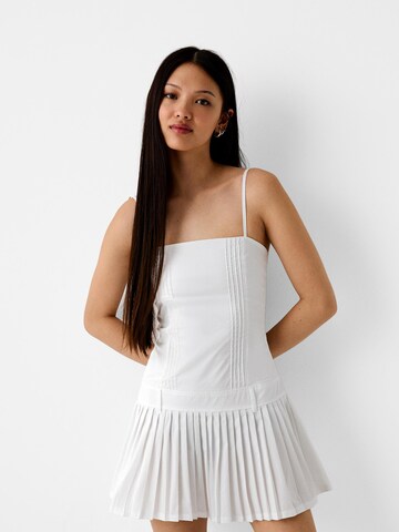Robe Bershka en blanc : devant