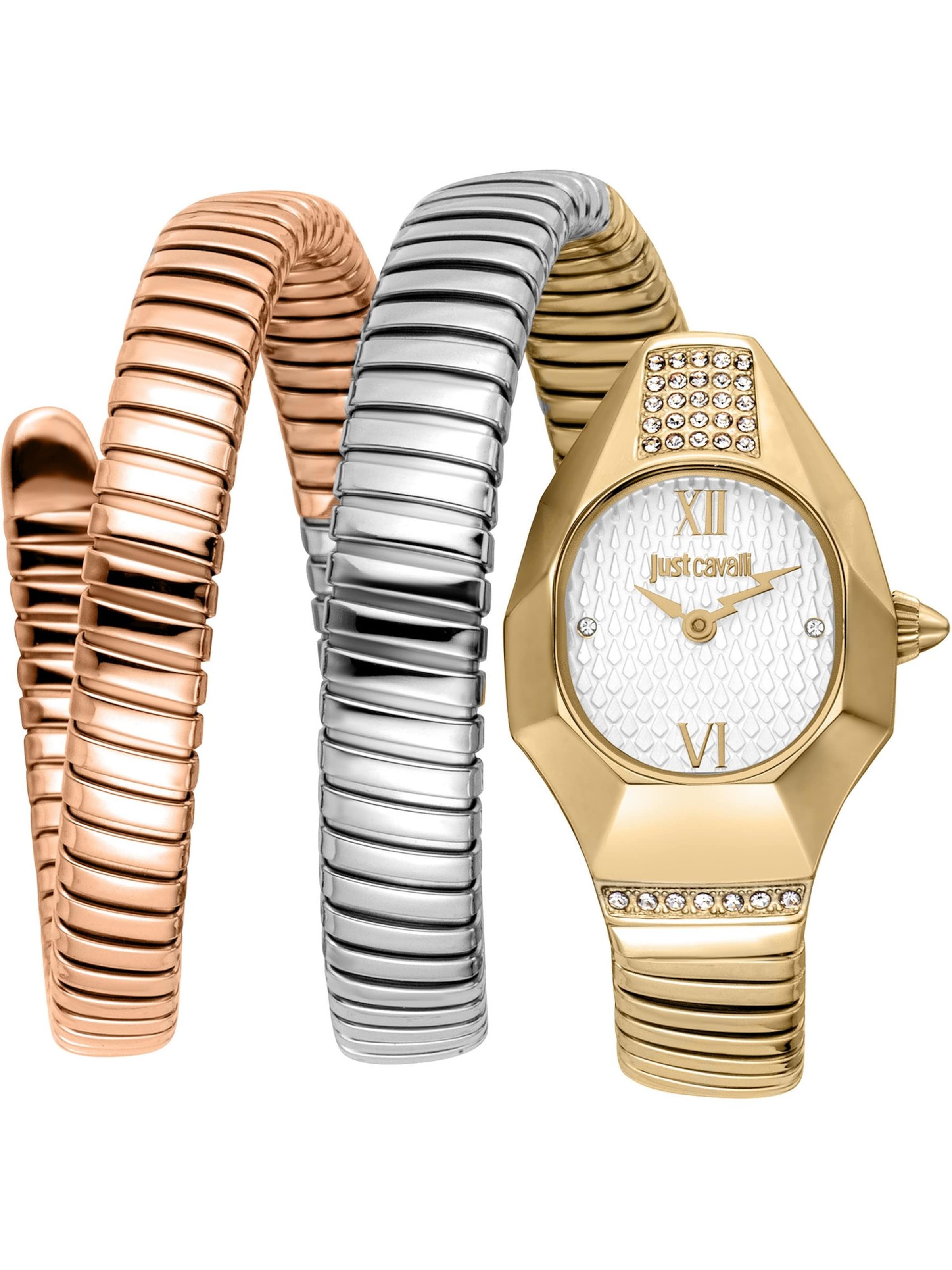 Just Cavalli Time Uhr in Braun: Vorderseite