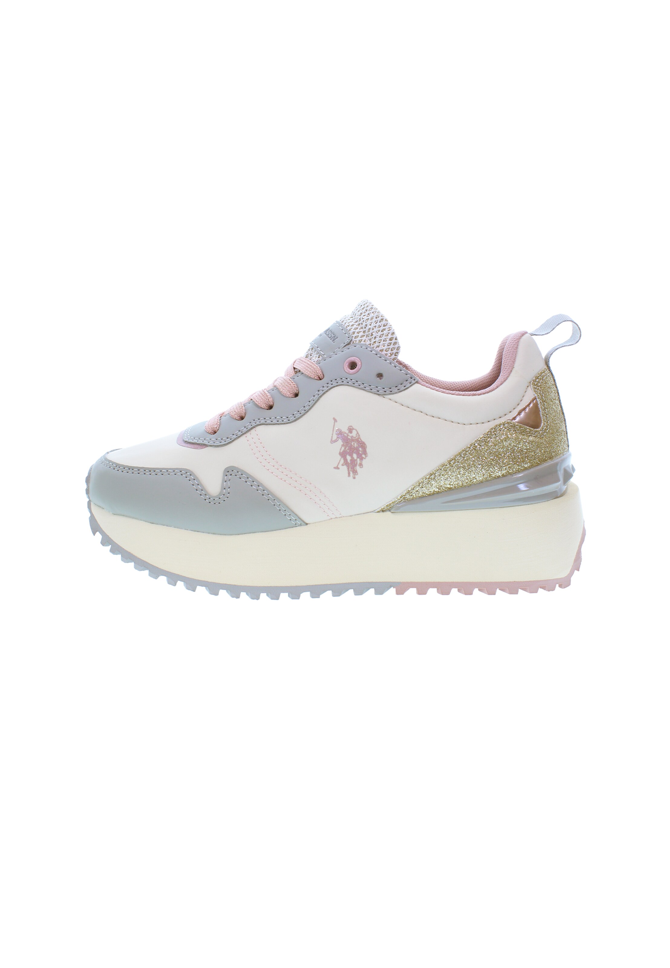 Sneaker bassa di U.S. POLO ASSN. in bianco: frontale