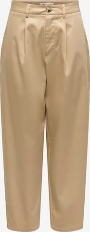 ONLY Barrel Chino trousers 'ONLCASIL' in Beige: front