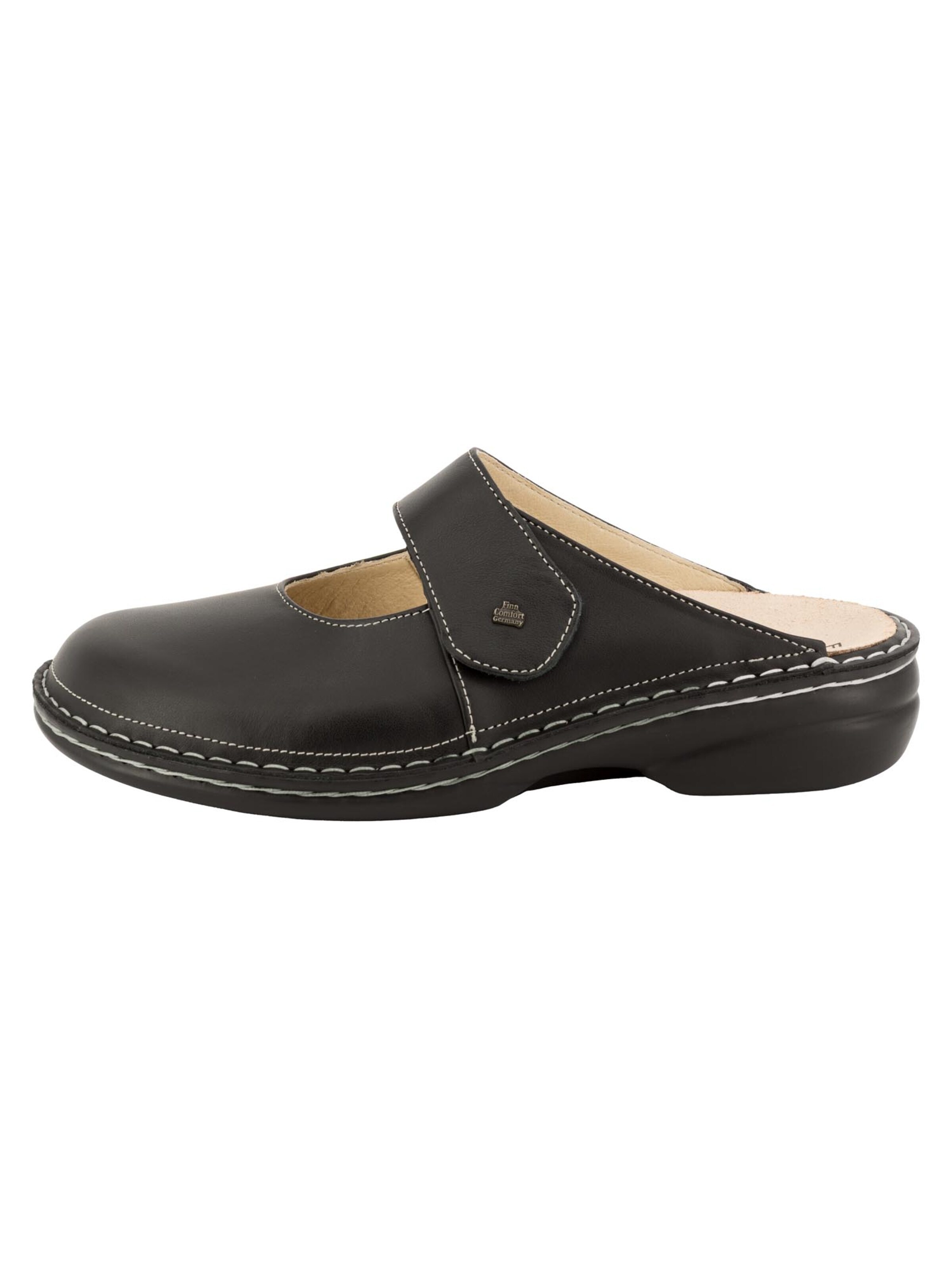 Finn Comfort Pantolette 'STANFORD'‌‌‌‌‌‌ in Schwarz: Vorderseite