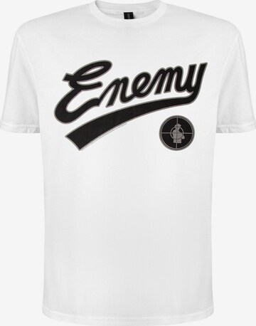 T-Shirt 'Public Enemy Enemy T-Shirt' Public Enemy en blanc : devant