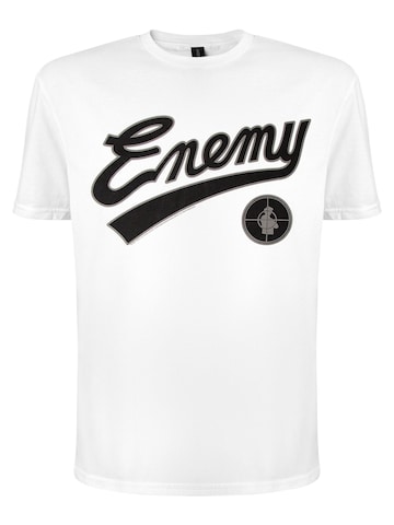 Public Enemy Shirt 'Public Enemy Enemy T-Shirt' in Wit: voorkant
