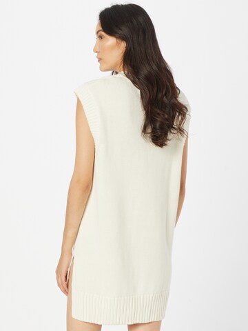 Gina Tricot Knitted dress 'Lisa' in White