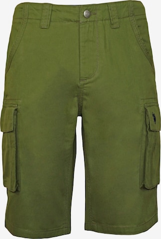 Loosefit Pantaloni cargo di U.S. POLO ASSN. in verde: frontale