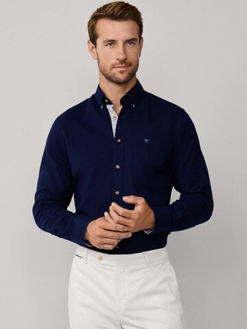 Hackett London Slim fit Overhemd in Blauw: voorkant