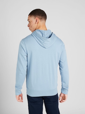 GAP Regular fit Sweatjacka 'ARCH' i blå