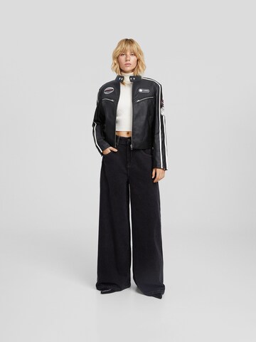 Veste mi-saison Bershka en noir