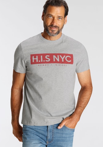 H.I.S Shirt in Grey: front