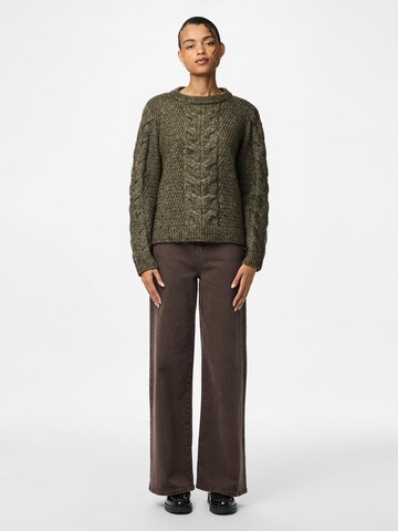 PIECES Sweater 'PCNina' in Green