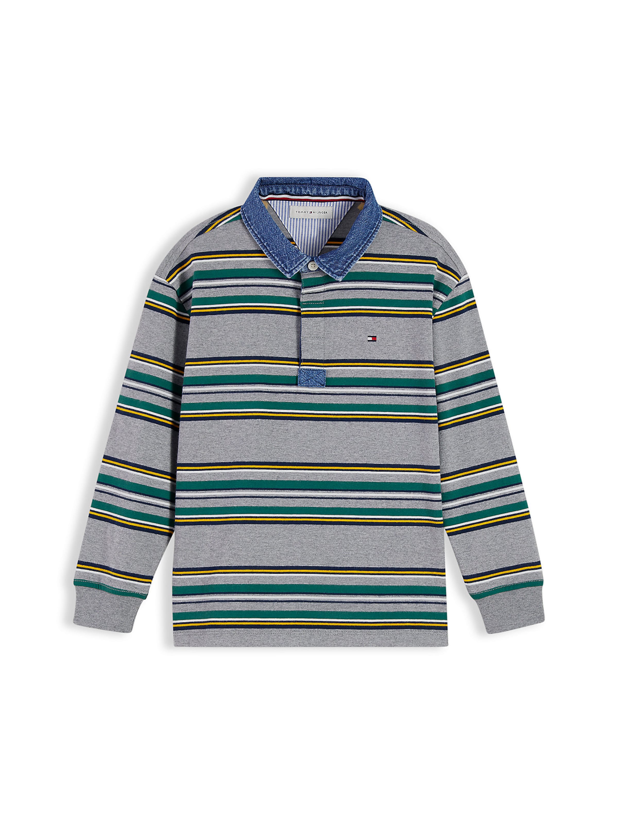 T-Shirt TOMMY HILFIGER en gris : devant