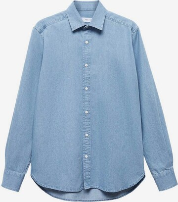 MANGO TEEN Comfort fit Button Up Shirt 'Jaime' in Blue: front