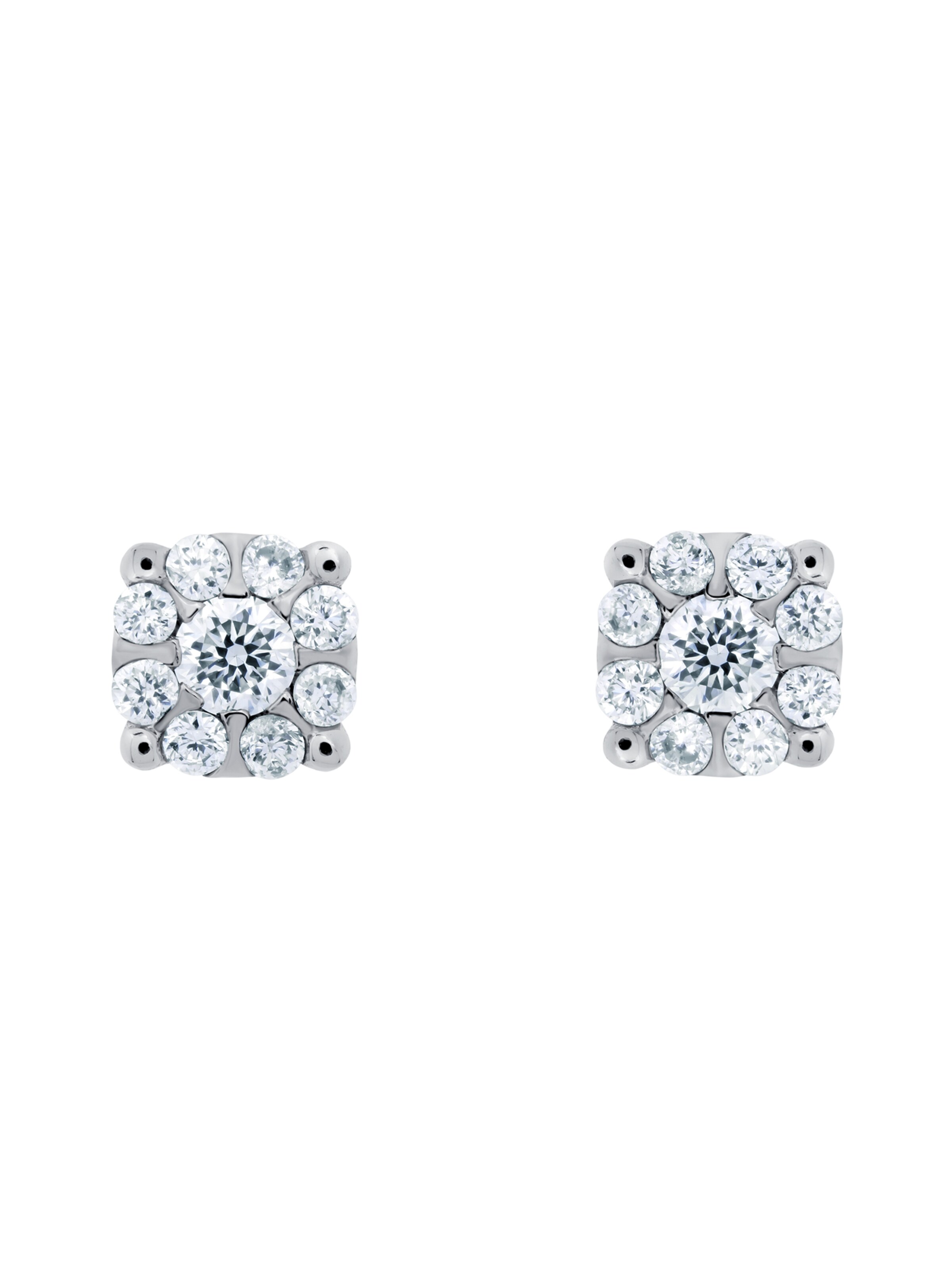 57emozioni Earrings 'Diamond' in Silver: front
