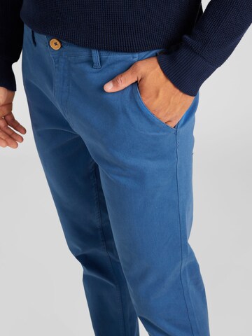 Coupe slim Pantalon chino BLEND en bleu