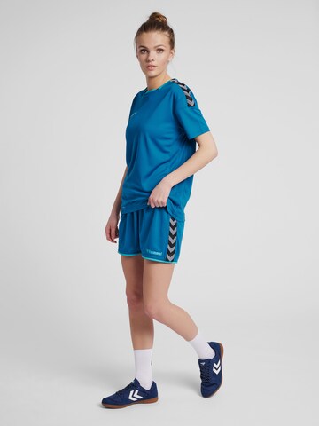 Hummel Regular Spostshorts in Blau