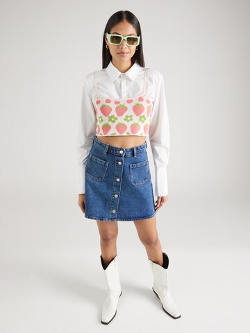 Monki Skirt in Blue