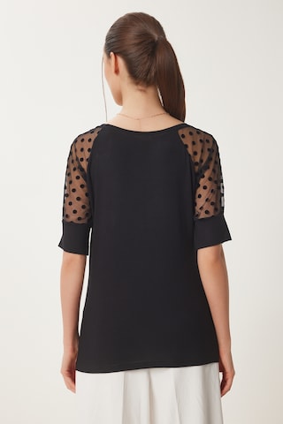 Happiness İstanbul Bluse in Schwarz