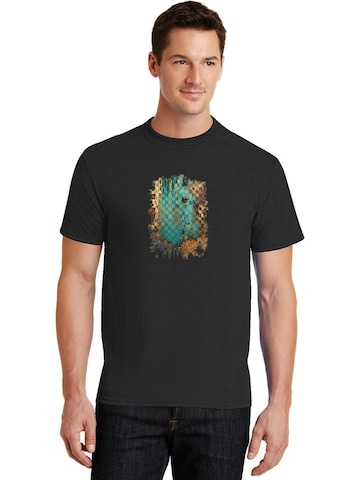 HUSKSWARE Shirt 'Grafik'‌‌ in Schwarz: Vorderseite