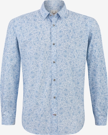 STOCKERPOINT Comfort fit Traditional Button Up Shirt 'Theo' in Blue: front