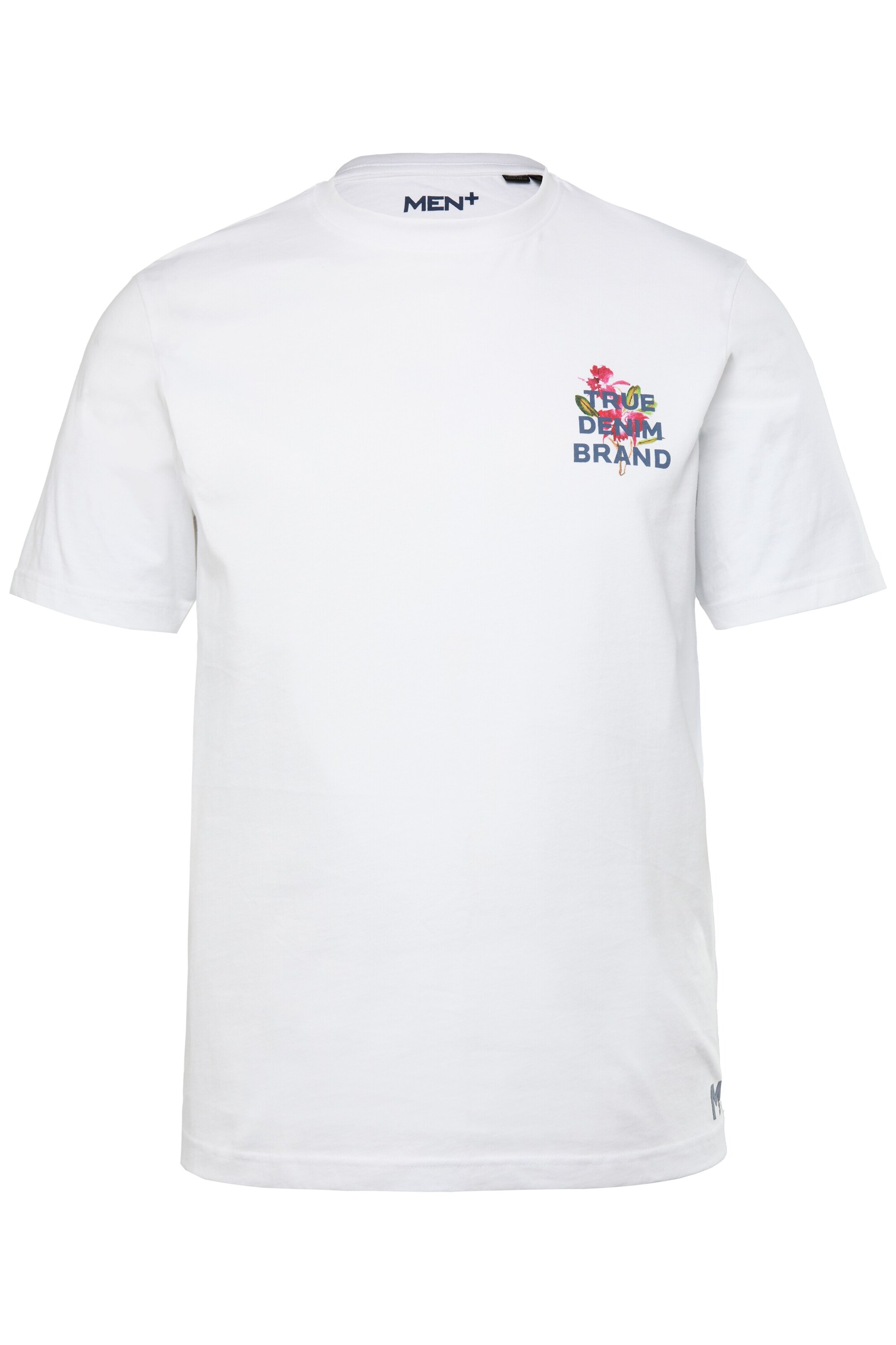 Men Plus Shirt in White: front