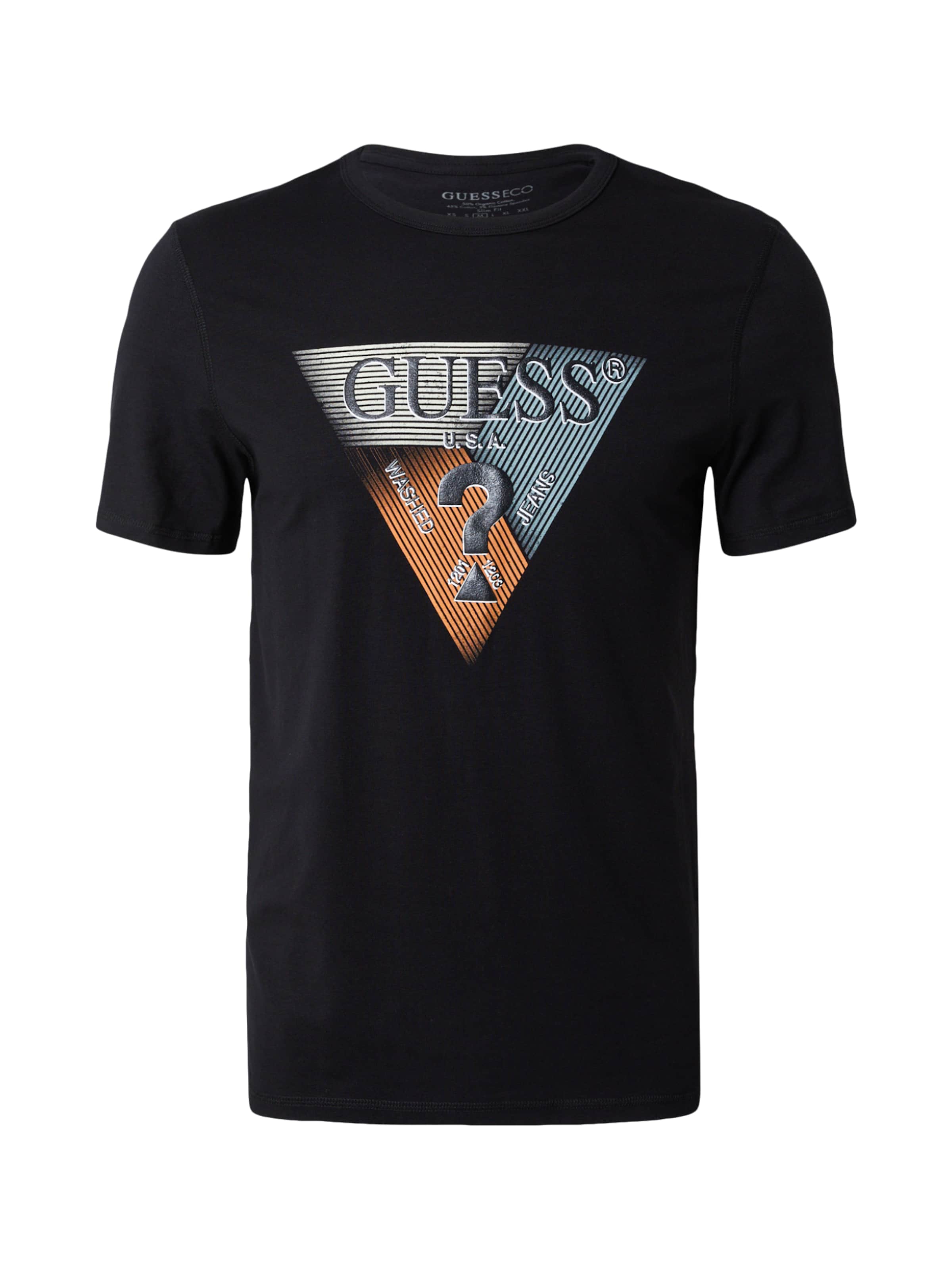 GUESS Tričko - Čierna: predná strana