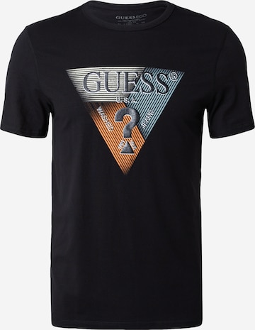 GUESS T-Shirt in Schwarz: Vorderseite