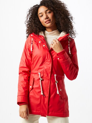 Ragwear Between-seasons parka 'Monadis' in Red: front