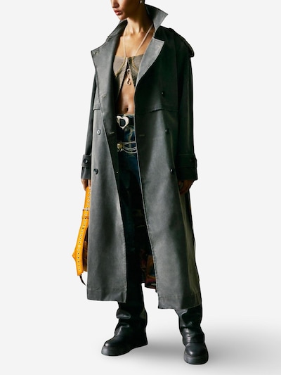 Desigual Veste d’hiver 'CHAQ_TRENCH REPRISE 26SWEWXC' en XL en gris foncé, Vue avec produit