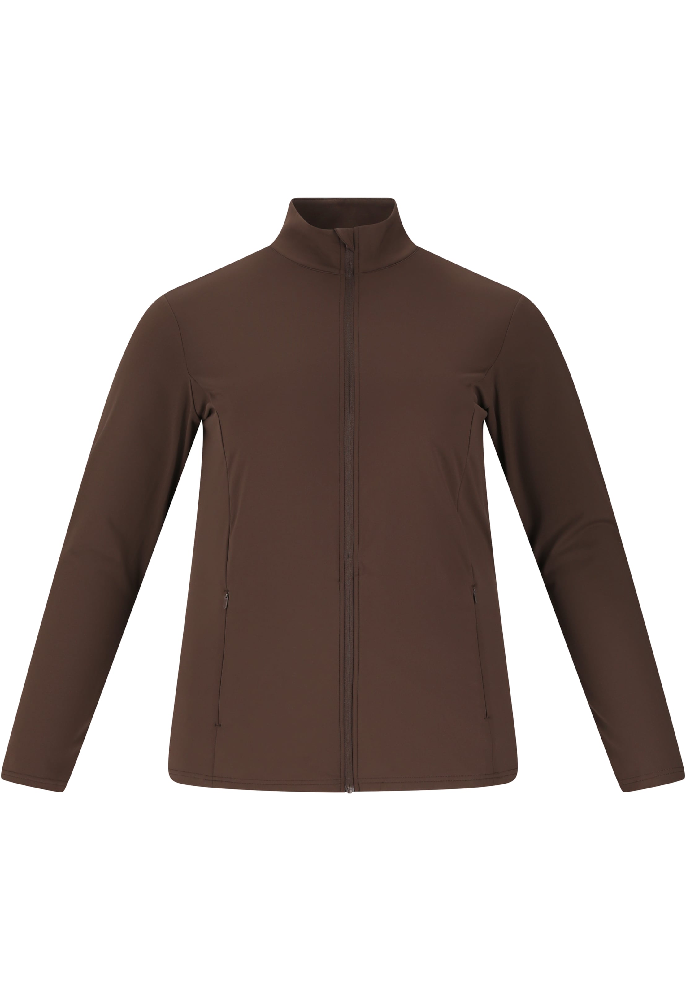 Q by Endurance Laufjacke 'Blaire' in Braun: Vorderseite