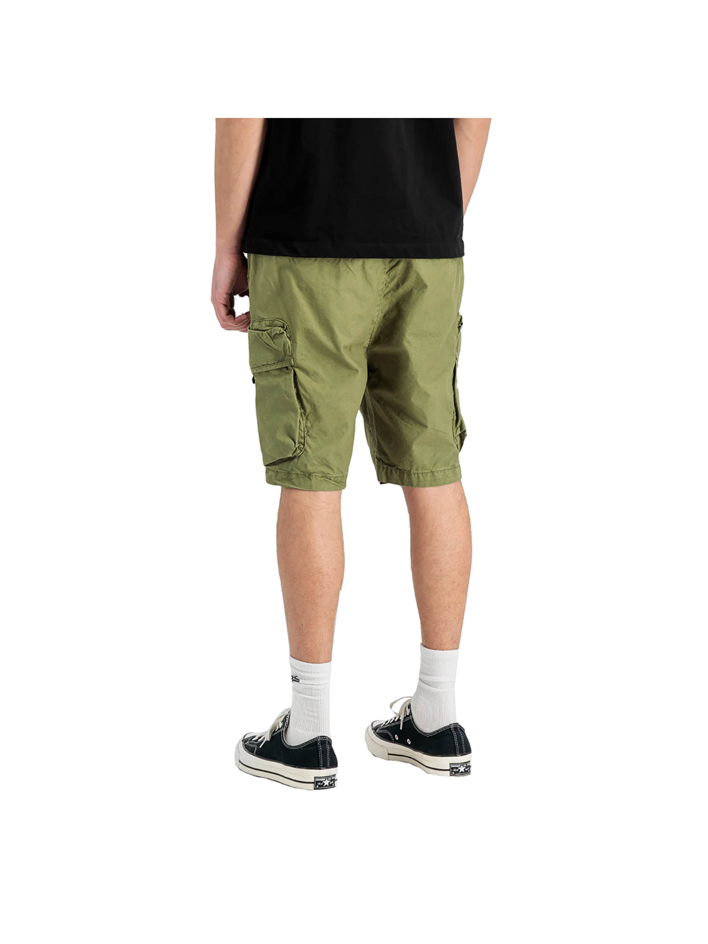 ALPHA INDUSTRIES Regular Pants 'Division' in Green