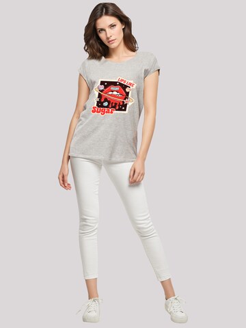 T-shirt 'Lips like sugar retro fashion  Valentinstag' F4NT4STIC en gris