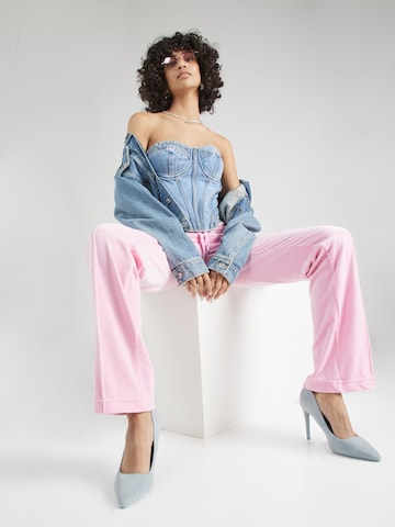Juicy Couture Loose fit Trousers 'Tina' in Pink