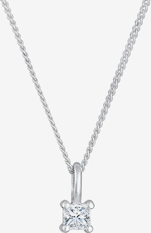 Elli DIAMONDS Halskette Solitär-Kette in Silver: front