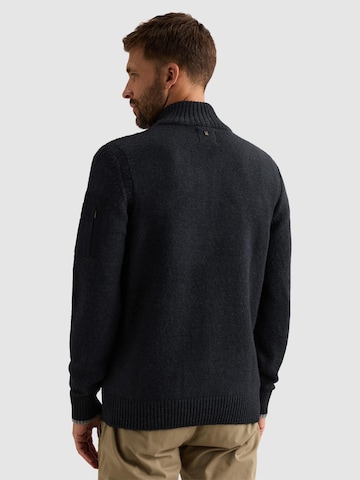 PME Legend - Jersey 'Pullover with half-zip and flight pocket' en azul