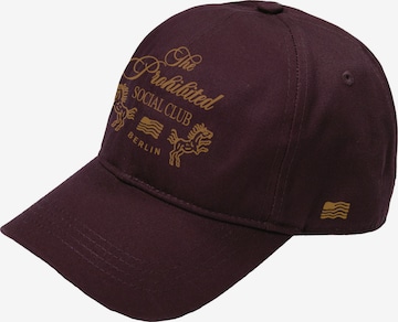 Prohibited - Gorra 'Clubhouse' en rojo: frente