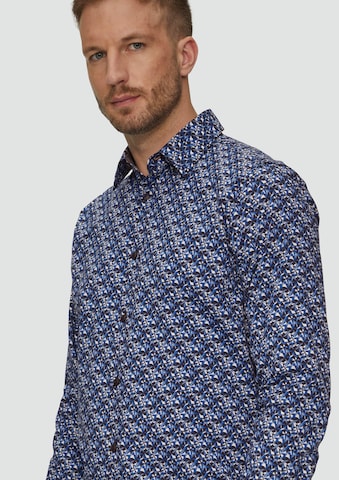 Coupe slim Chemise s.Oliver en bleu