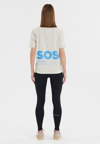 SOS Skinny Sporthose 'Leysin' in Schwarz