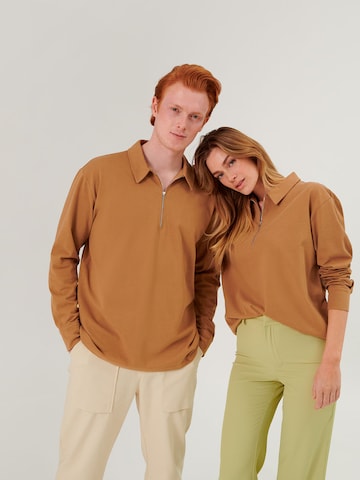 ABOUT YOU x Swalina&Linus Shirt 'Taha' in Brown: front