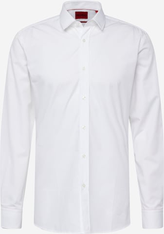 HUGO Red Slim fit Button Up Shirt 'Elisha' in White: front