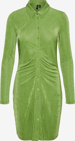 VERO MODA Blousejurk 'SLINKY' in Groen: voorkant