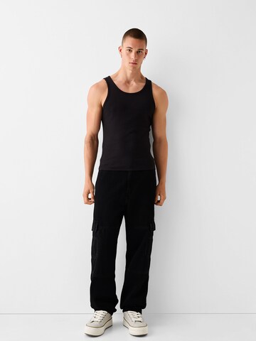 Bershka Loose fit Cargo jeans in Black