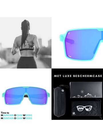 Mowmow Sportsolglasögon 'MowMow Titan Sunglasses - Sports Glasses - Cycling Glasses - Men - Women' i blå